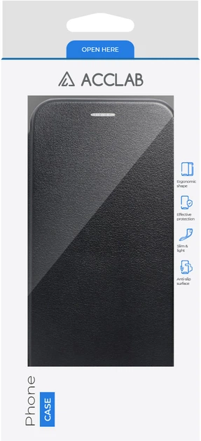 Чехол-книжка для смартфона Xiaomi Redmi Note 13 5G Acclab Elegance Black (1283126606472) - изображение 2