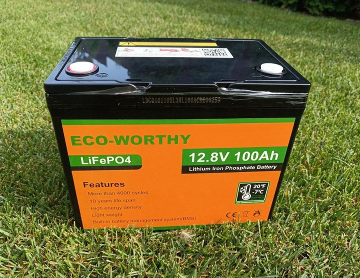 Аккумулятор LiFePO4 12.8V 100Ah Eco-Worthy ECO-LFP12100 литий железо фосфатный для солнечных систем - изображение 2