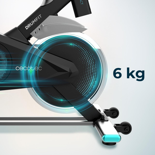 Велотренажер стаціонарний Cecotec Drumfit Indoor 6000 Compact (8435484072397) - зображення 5