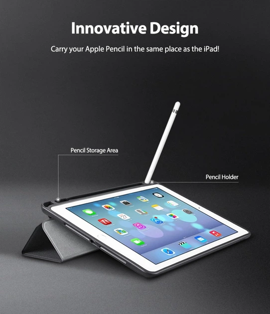 Чохол для планшета Ringke Smart Case для Apple iPad Pro 2020 12.9" Black (RCA4794) - Фото 5 Чохол для планшета Ringke Smart Case для Apple iPad Pro 2020 12.9" Black (RCA4794) - зображення 5