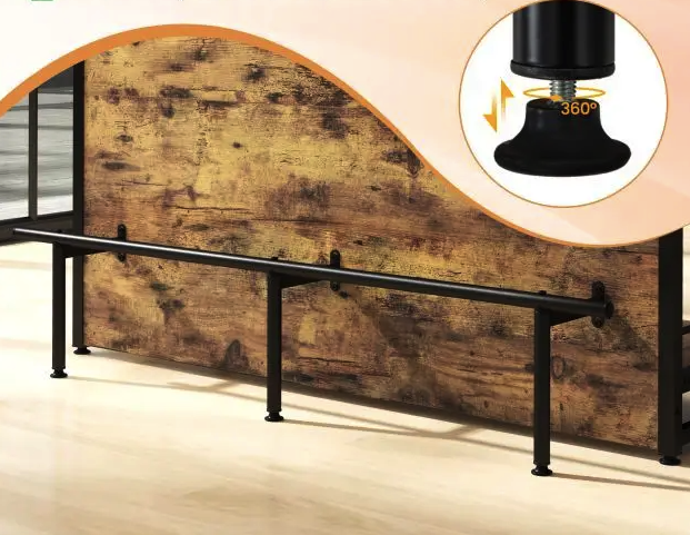 Тумба Costway Dent двосторонній домашній бар в стилі Loft - Фото 6 Тумба Costway Dent двосторонній домашній бар в стилі Loft - зображення 6