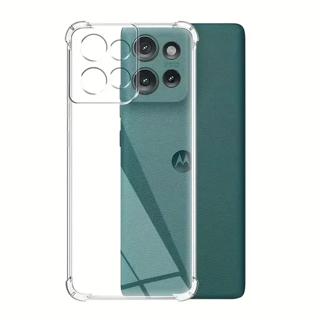 Протиударний прозорий чохол для Motorola Moto Edge 50 Neo - Фото 3 Протиударний прозорий чохол для Motorola Moto Edge 50 Neo - зображення 3