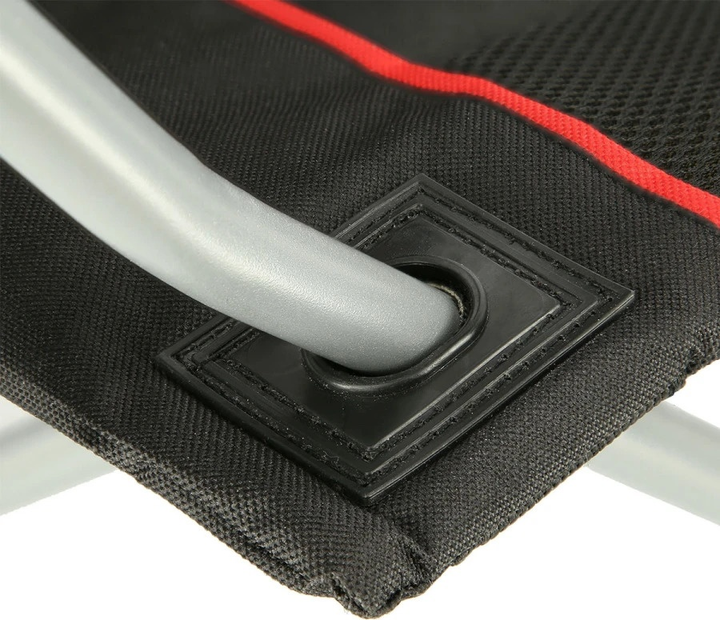 Крісло туристичне Nils Camp NC3080 Black-Red (5907695593099) - зображення 7