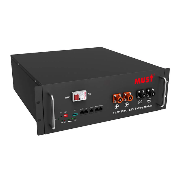 Аккумулятор MUST LP18-48100 (LiFePO4 51.2V 100Ah 5.12kWh) - Фото 1 Аккумулятор MUST LP18-48100 (LiFePO4 51.2V 100Ah 5.12kWh) - изображение 1