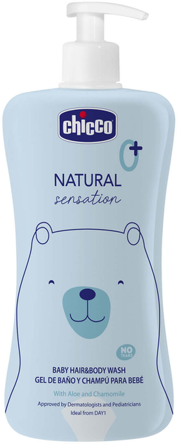 Żel-szampon do mycia ciała i włosów Chicco Natural Sensation 500 ml (8058664163731) - obraz 1