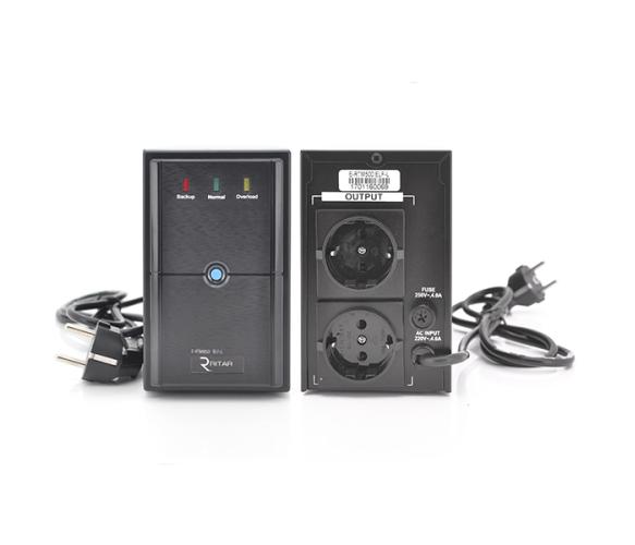 ДБЖ Ritar E-RTM650L (390W) лінійно-інтерактивний - зображення 3