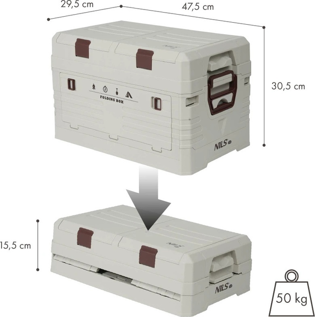 Складний кемпінговий ящик Nils Camp NCB4003 42 л (5908261682216) - зображення 2