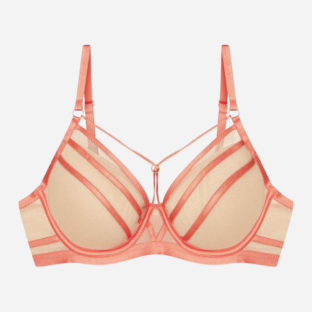 Biustonosz damski Push Up z fiszbinami Esotiq Blanca 41677-32X 75F Czerwony z beżowym (5903972551264) - obraz 9