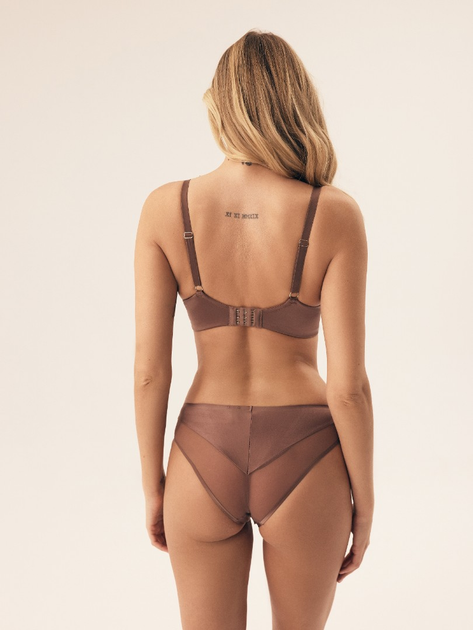 Biustonosz damski bez Push Up usztywniany Esotiq Influensa 42322-84X 65G Brązowy (5903972376775) - obraz 4