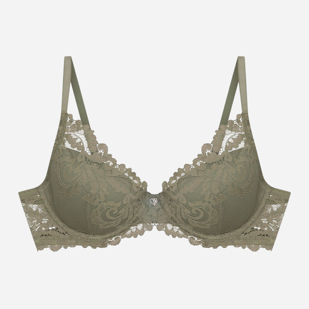 Бюстгальтер Push-up з кісточками мереживний Esotiq Lynn 42329-87X 80B Хакі (5903972386934) - зображення 11
