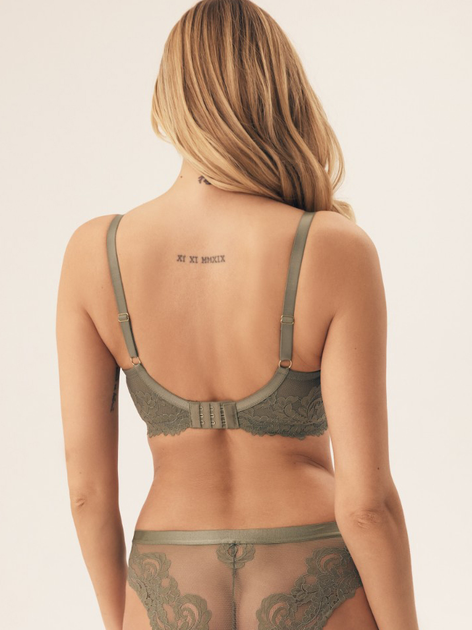 Biustonosz damski bez Push Up usztywniany Esotiq Lynn 42330-87X 70G Khaki (5903972387269) - obraz 2