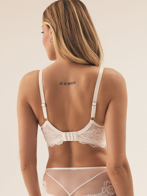 Biustonosz damski bez Push Up usztywniany Esotiq Sweetheart 42355-00X 85D Biały (5903972393987) - obraz 2