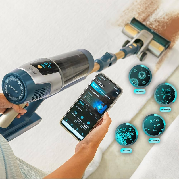 Odkurzacz pionowy akumulatorowy Cecotec Conga Rockstar 11500 Odyssey Station Connected AI - obraz 6