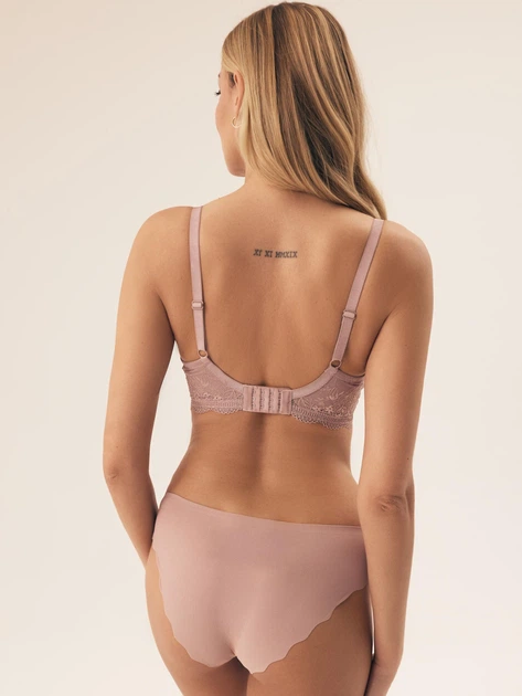 Бюстгальтер для годування з кісточками мереживний Esotiq Entri 42473-39X 75E Темно-рожевий (5903972555880) - зображення 4