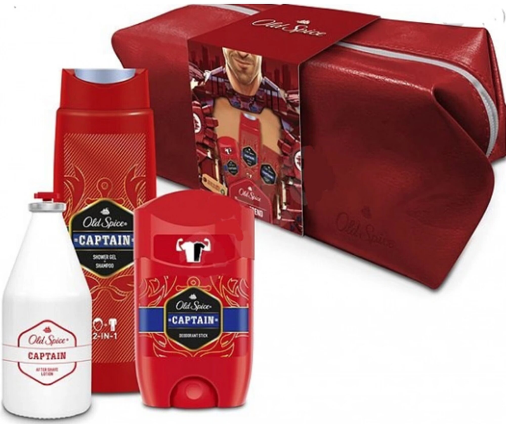 Zestaw dla mężczyzn Old Spice Captain Żel pod prysznic 250 ml + Dezodorant w sztyfcie 50 ml + Balsam po goleniu 150 ml (8700216598927) - obraz 2