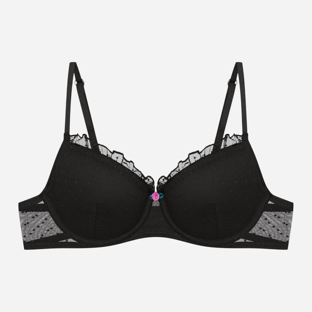Biustonosz damski Push Up z fiszbinami Bloovii Verberry 42488-99X 80B Czarny (5903972543825) - obraz 7