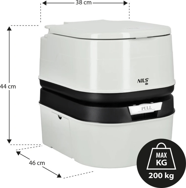 Toaleta turystyczna Nils NC0023 24 L (5908261680793) - obraz 7
