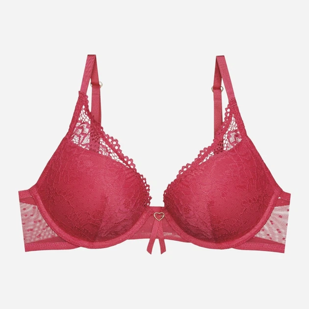 Biustonosz damski Push Up z fiszbinami Bloovii Verina 42504-42X 75D Różowy (5903972544778) - obraz 11