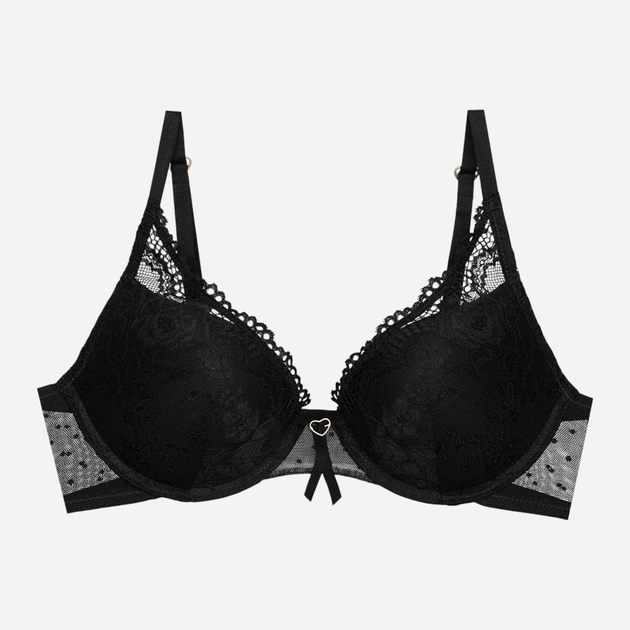 Бюстгальтер Push-up з кісточками мереживний Bloovii Verina 42504-99X 65B Чорний (5903972544556) - зображення 7