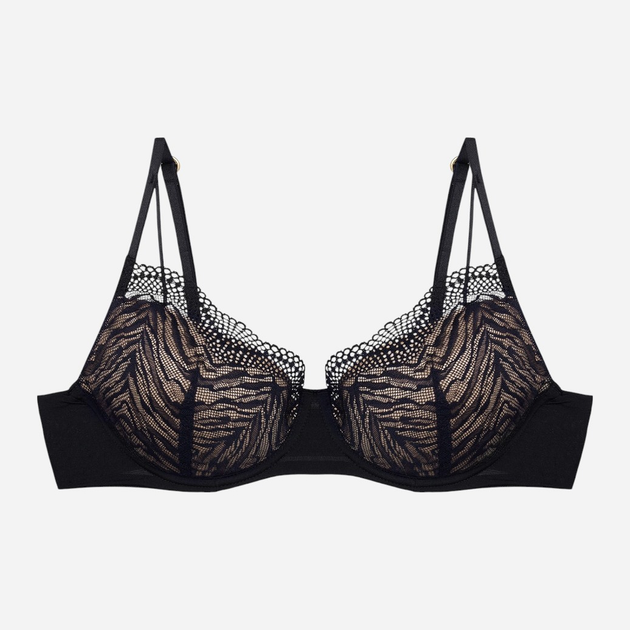 Biustonosz damski Push Up z fiszbinami Esotiq Bonita 42534-61X 85B Czarny z beżowym (5903972521229) - obraz 10