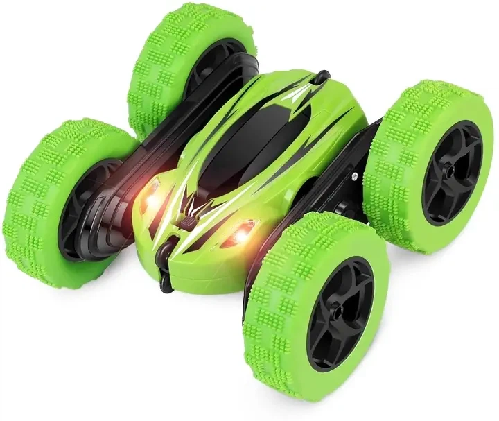 Машинка перевертыш вездеход трюковая на радиоуправлении Ydjia Stunt Car D828 Green - изображение 4
