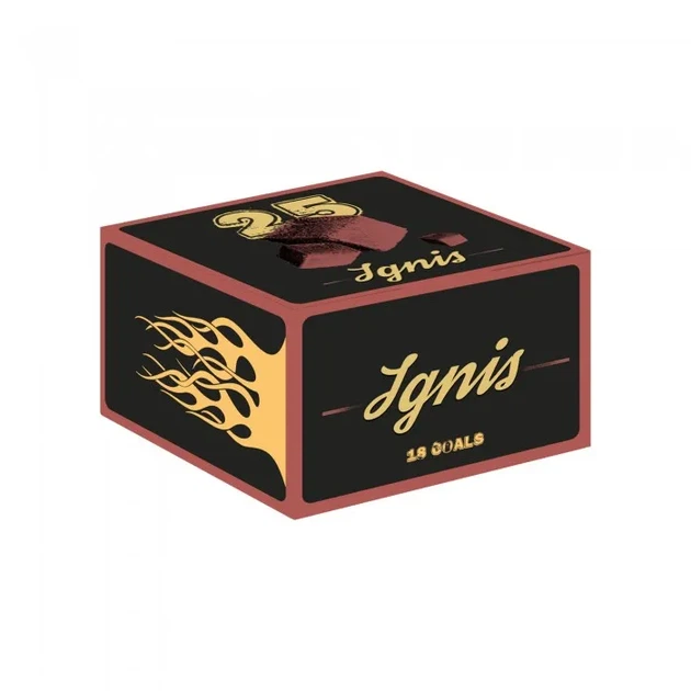 Кокосове вугілля Ignis Вага: 0.25 кг - Фото 1 Кокосове вугілля Ignis Вага: 0.25 кг - зображення 1