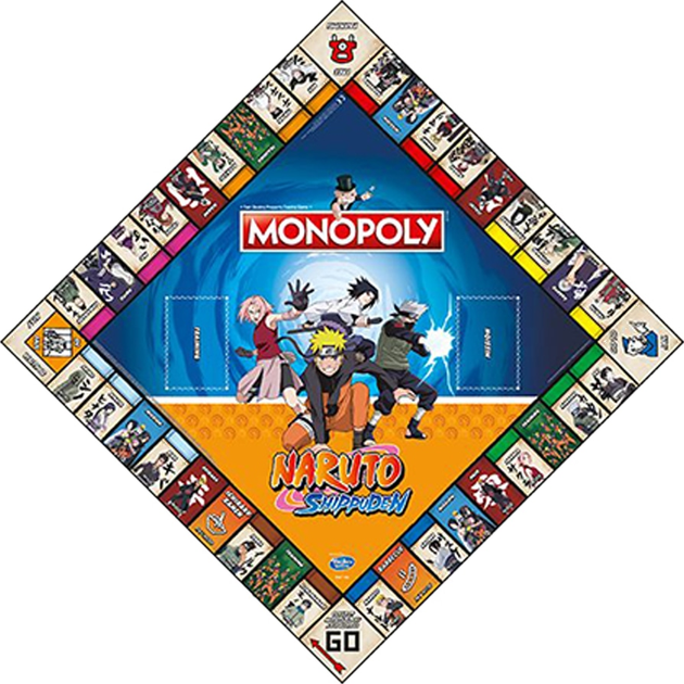 Настільна гра Winning Moves NARUTO SHIPPUDEN Monopoly WM00167-EN1-6 (5036905038690) - зображення 2