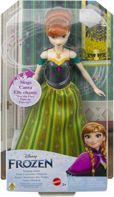 Лялька-принцеса Disney Frozen співаюча Анна HLW56 (194735120826) - зображення 1