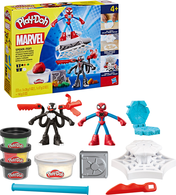 Zestaw kreatywny Hasbro Play-Doh Marvel Spider-Man F9827 (5010996257611) - obraz 4