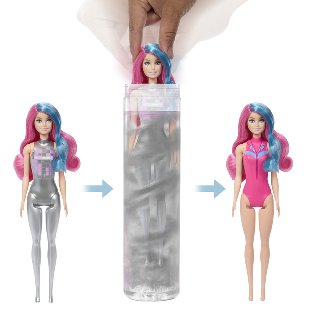 Лялька-сюрприз Barbie Color Reveal Зірки диско JCP01 (194735273966) - зображення 3