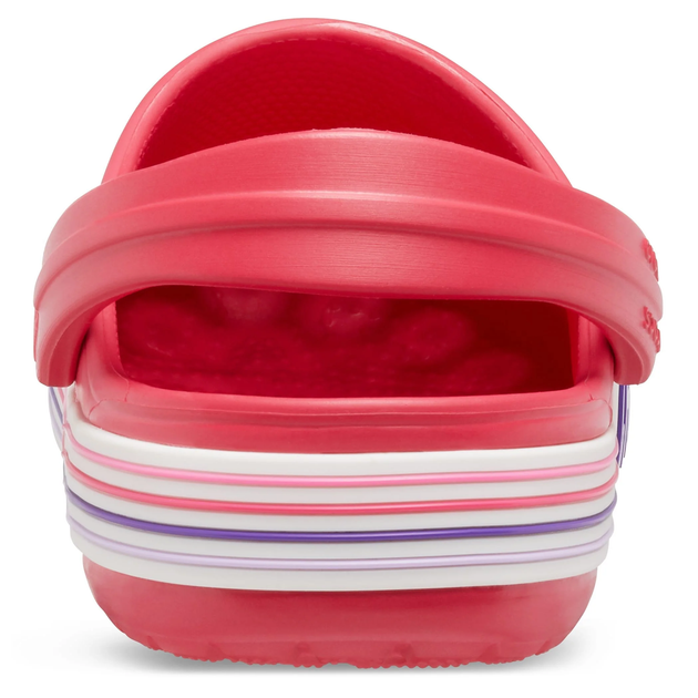 Сабо Crocs Crocband Kids Clog 31-32 р 19.2-20.0 см Детские Малиновые 204537-J1 Logo Stripe Poppy - изображение 6