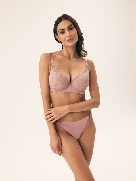 Бюстгальтер Push-up з кісточками мереживний Esotiq Blithely 42551-39X 80D Темно-рожевий (5903972532188) - зображення 3