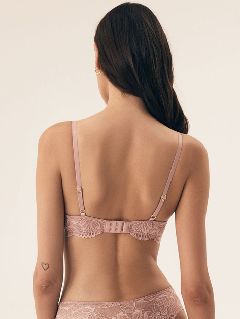 Biustonosz damski Push Up z fiszbinami Esotiq Blueberry 42554-39X 75E Różowy (5903972522837) - obraz 2