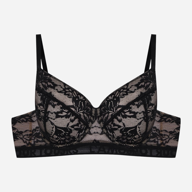 Бюстгальтер з м'якою чашкою мереживний Esotiq Bisous 42864-99X 75F Чорний (5903972549506) - зображення 6