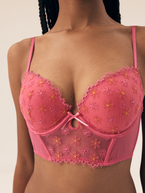 Biustonosz bustier Esotiq Bloomy 42869-42X 80B Różowe (5903972552476) - obraz 5