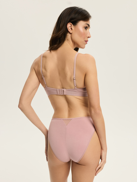 Biustonosz damski Push Up z fiszbinami Esotiq Blissy 42887-39X 2XL Ciemno-różowy (5903972556818) - obraz 4