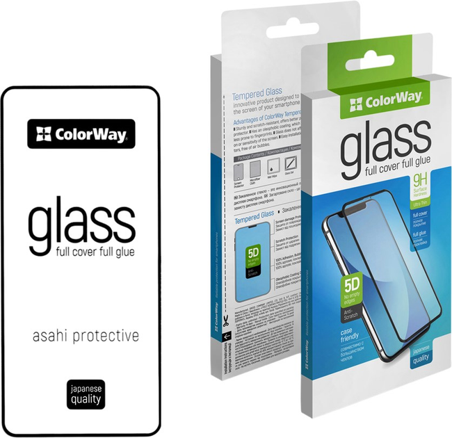 Szkło hartowane ColorWay 9H FC glue do Xiaomi Redmi Note 14 Black (CW-GSFGXRN14-BK) - obraz 1