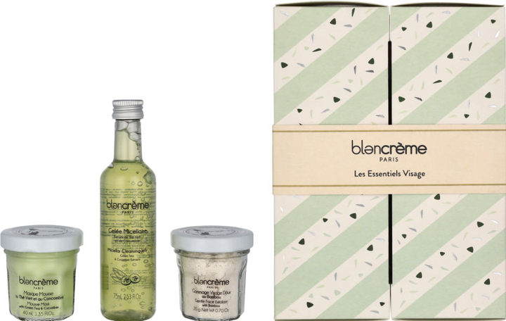 Набір косметики для догляду Blancreme Essentials Гель для вмивання 80 мл + Пілінг 20 г + Маска 40 мл (3700614810602) - зображення 3