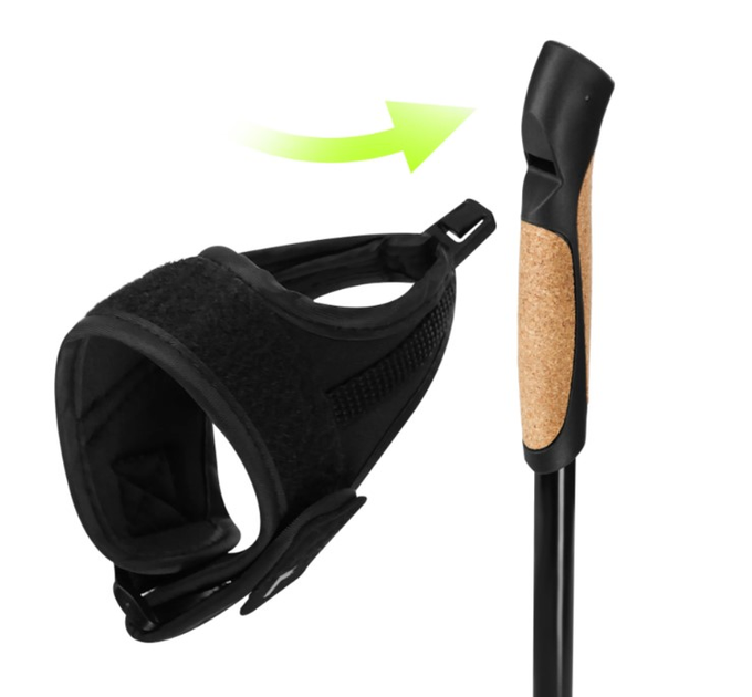 Kije do nordic walking Nils NW8611 Czarne (5907695557855) - obraz 4