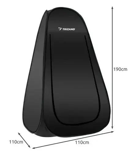 Туристическая палатка/палатка для переодевания, душа и туалета Trizand 23492 black - изображение 6