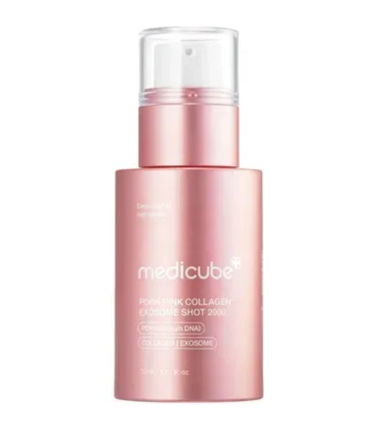 Регенерирующая сыворотка с полинуклеотидами, экзосомами и спикулами Medicube pdnr Pink Collagen Exosome Shot 7500, 30 мл - Фото 1 Регенерирующая сыворотка с полинуклеотидами, экзосомами и спикулами Medicube pdnr Pink Collagen Exosome Shot 7500, 30 мл - изображение 1