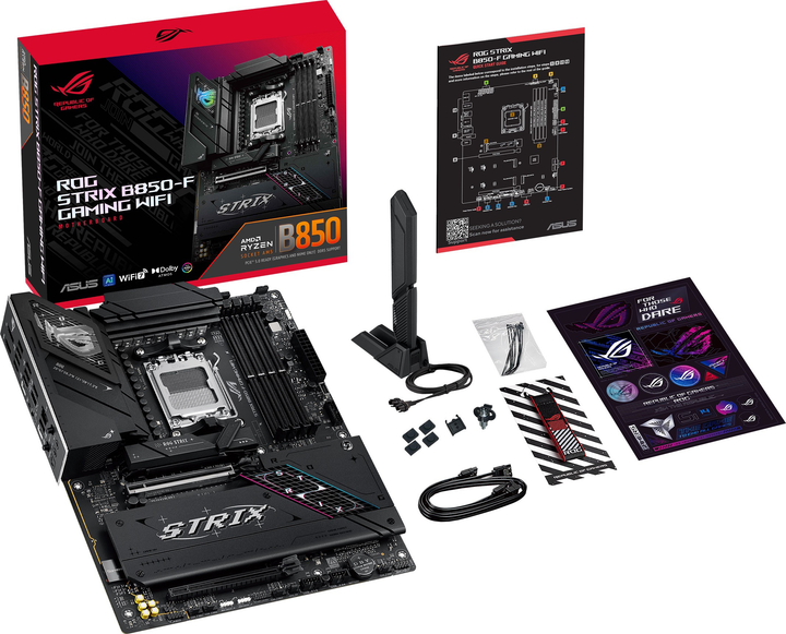 Материнська плата ASUS ROG STRIX B850-F GAMING WIFI (sAM5, AMD B850, PCI-Ex16) - зображення 12