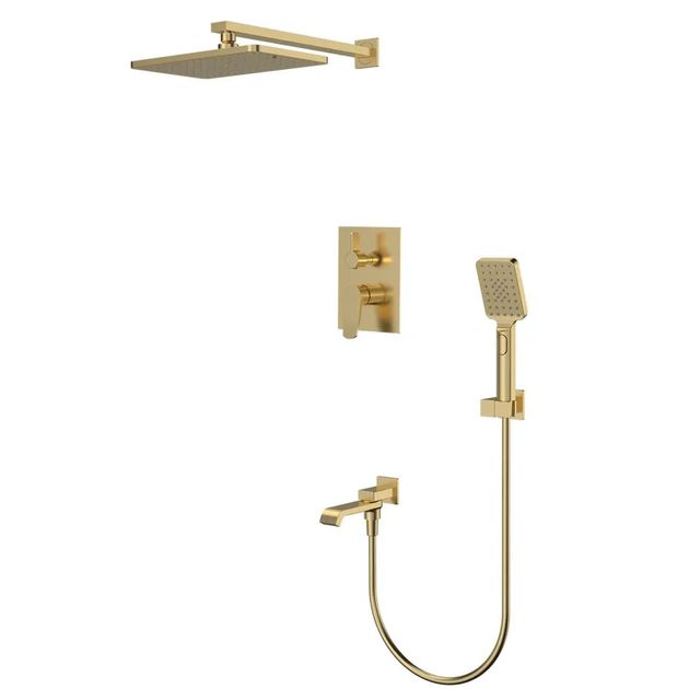 Душова система MIXXUS PREMIUM DALI 009 INNER BRUSHED GOLD (вбудована) (Колір матове золото) (MI6767) - Фото 1 Душова система MIXXUS PREMIUM DALI 009 INNER BRUSHED GOLD (вбудована) (Колір матове золото) (MI6767) - изображение 1