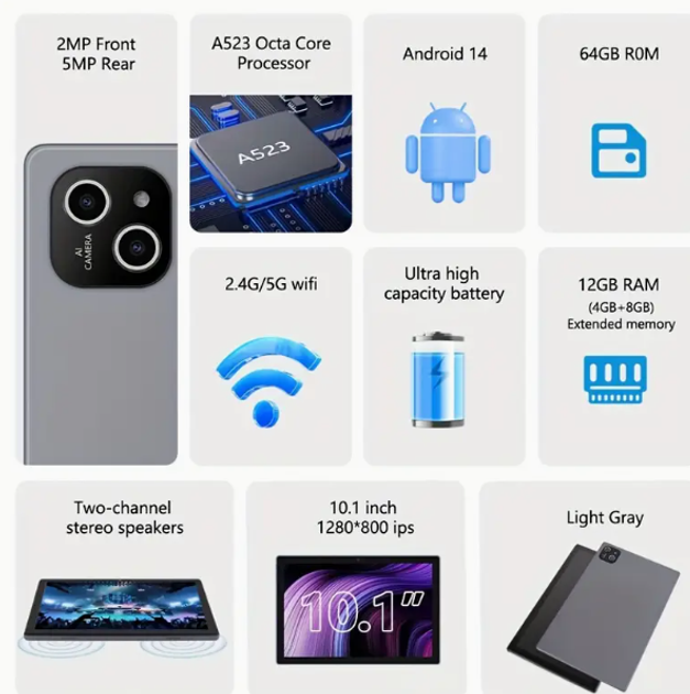 Планшет SMARTCN LIMITED ATMPC IT-801B Black 12GB/64GB – фото