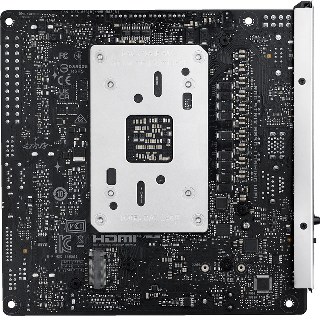 Материнська плата Asus ROG STRIX B850-I GAMING WIFI (sAM5, AMD B850, PCI-Ex16) - зображення 9