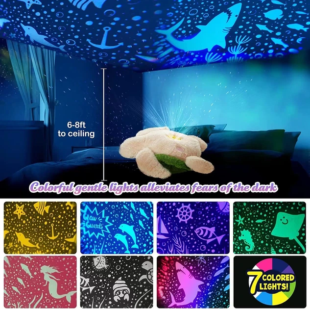Ночник Черепаха проектор звездного неба dream мягкая игрушка с музыкой Led подсветка 7 цветов - Фото 4 Ночник Черепаха проектор звездного неба dream мягкая игрушка с музыкой Led подсветка 7 цветов - изображение 4