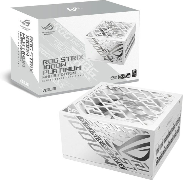 Zasilacz Asus ROG Strix 1000W Platinum White Edition (90YE00W4-B0NA00) - obraz 15