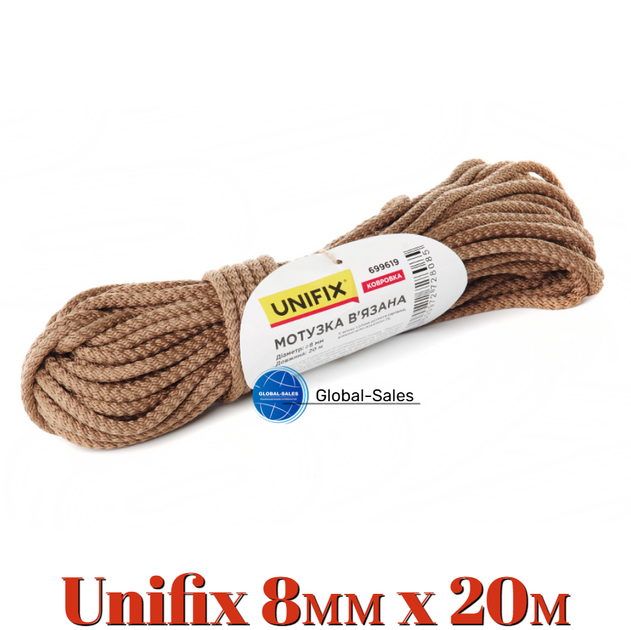 Веревка вязаная ФАЛ Unifix 8мм x 20м (699619) - Фото 1 Веревка вязаная ФАЛ Unifix 8мм x 20м (699619) - изображение 1