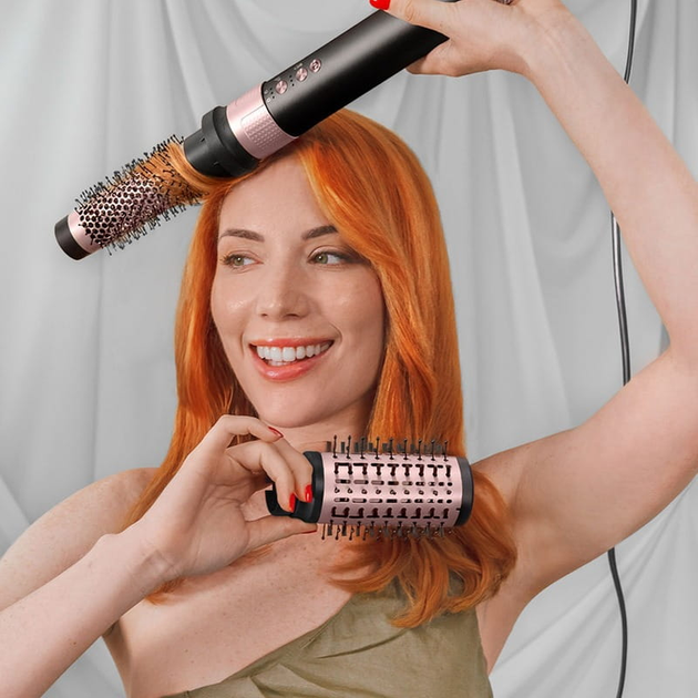 Фен-щітка Cecotec Bamba CeramicCare AirGlam 12 в 1 Black  - зображення 4