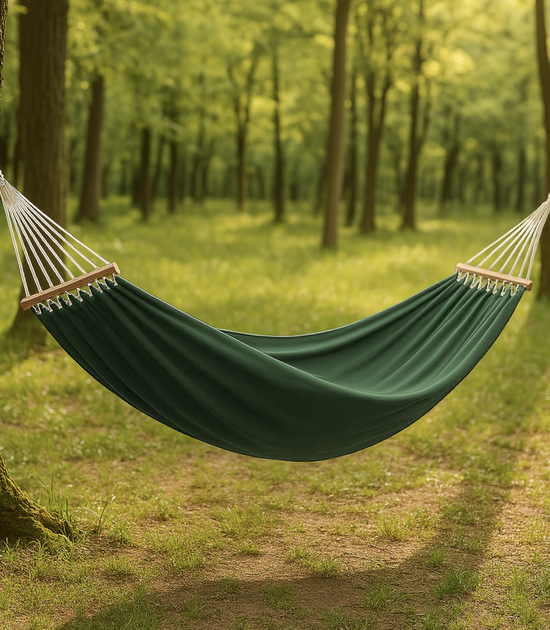 Двухместный гамак с планкой Hygge хаки XXL 200х150 WCG - изображение 3